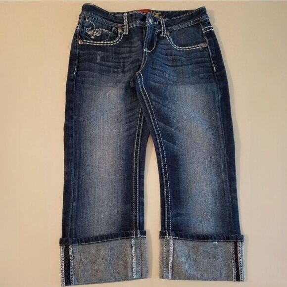 EUC Maurices Cuffed Capri Jeans - Picture 1 of 8